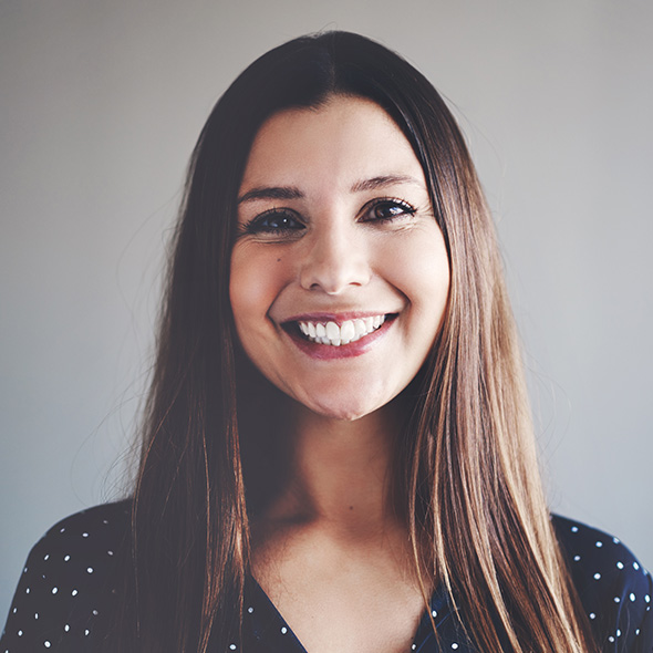 woman smiling